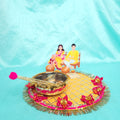 Premium Bride & Groom Haldi Thali Set
