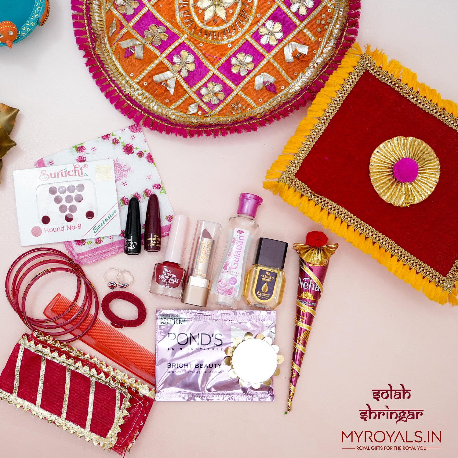 Complete 16 Shringar Mata Rani Kit – Traditional Solah Shringar Set for Devi