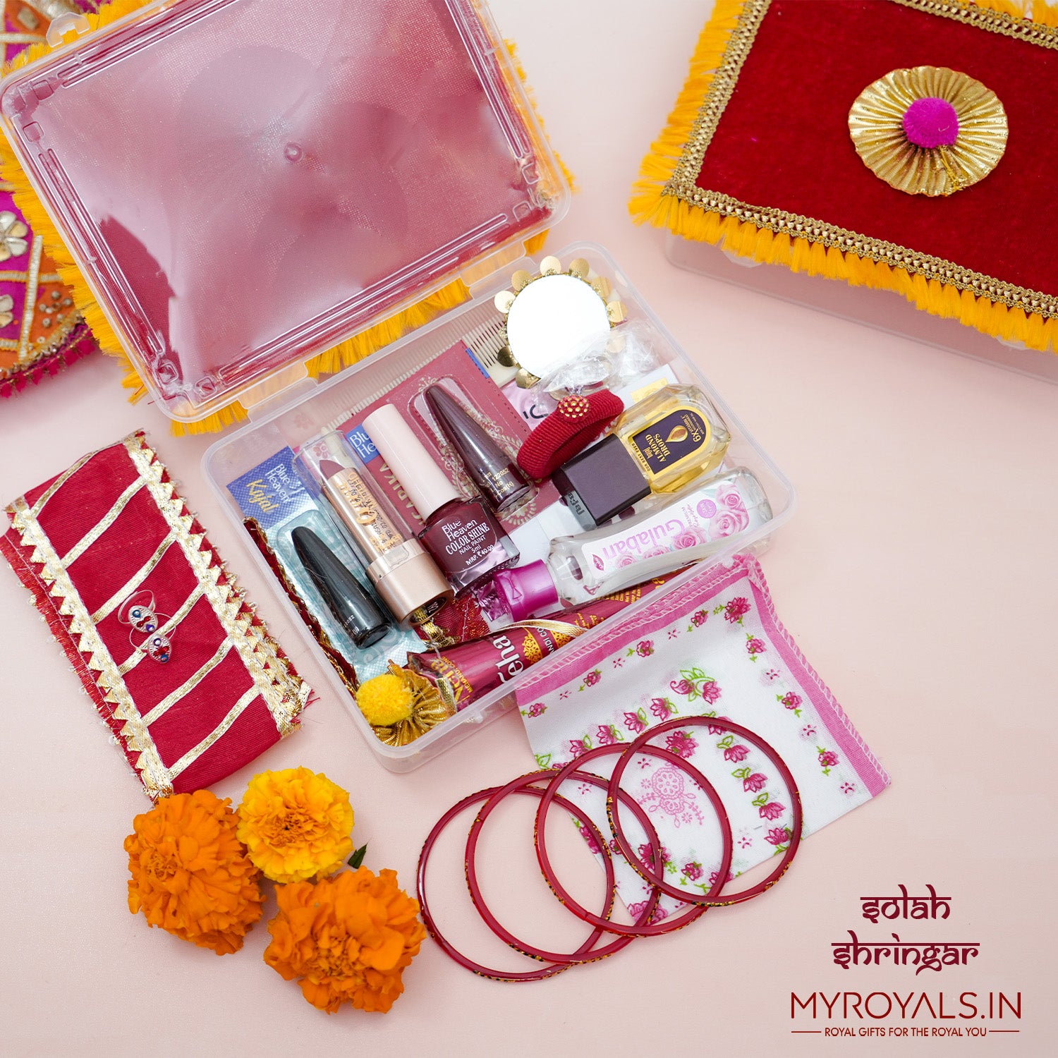 Complete 16 Shringar Mata Rani Kit – Traditional Solah Shringar Set for Devi