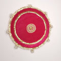 premium Golden Border Karwa Chauth Thali