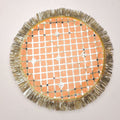 premium Peach Mirror Karwa Chauth Thali