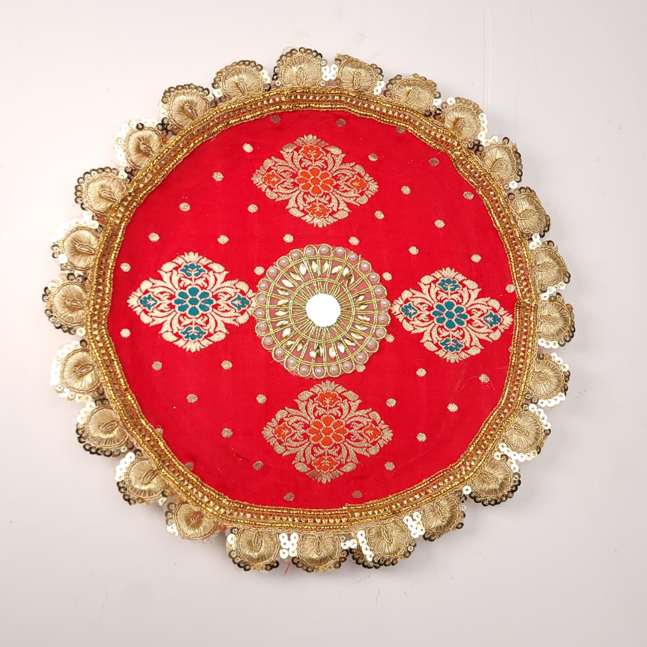Karwa Chauth Ethnic Designer Thali Set