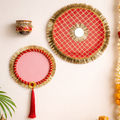 Traditional Red & Gold Karwa Chauth Designer Thali set