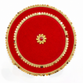 Classic Red Velvet Karwa Chauth Thali