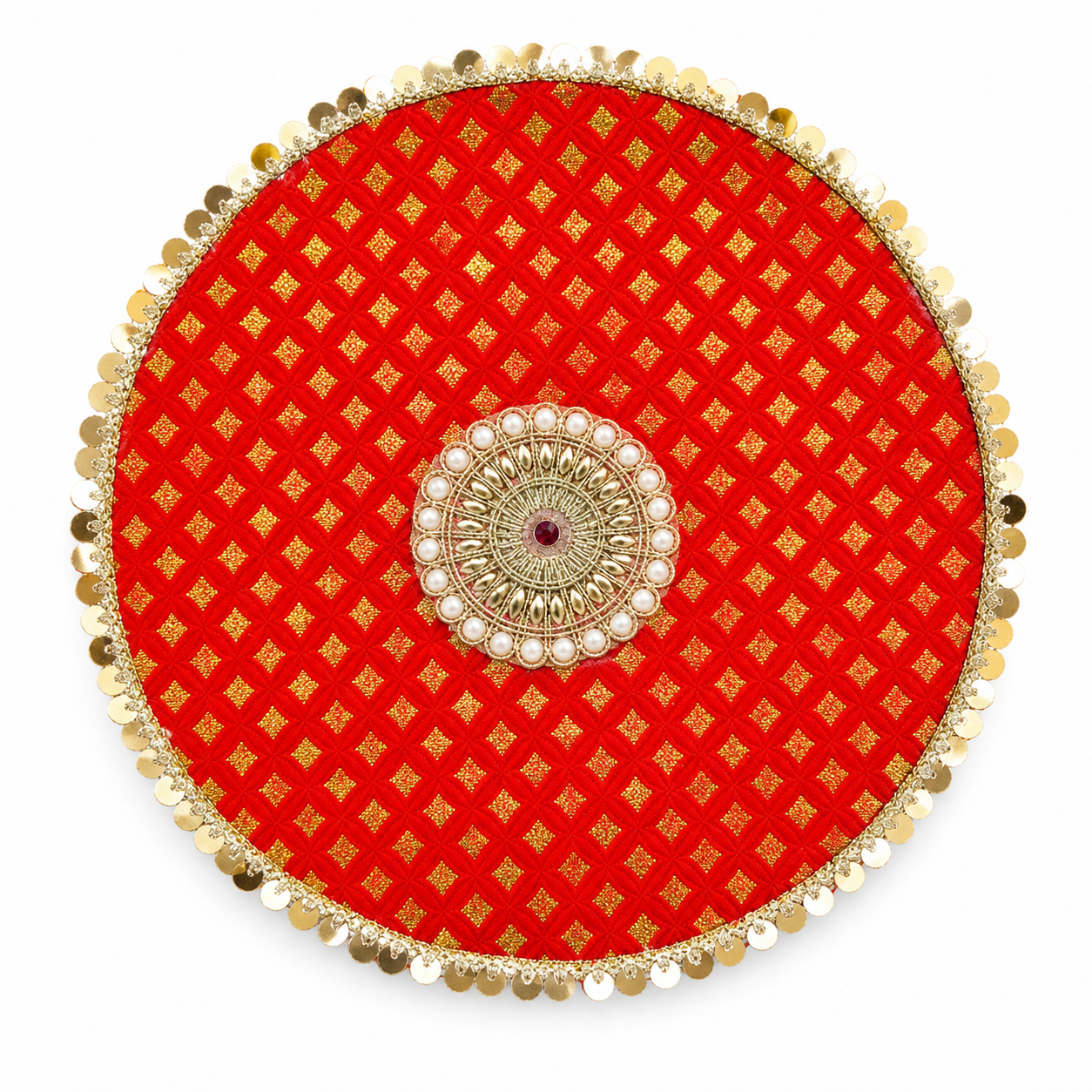 Designer Quilted Karwa Chauth Thali