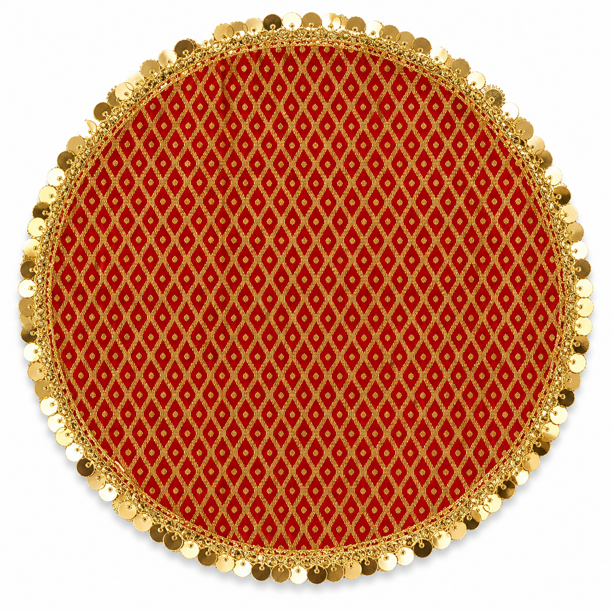 Golden Pattern Karwa Chauth Thali