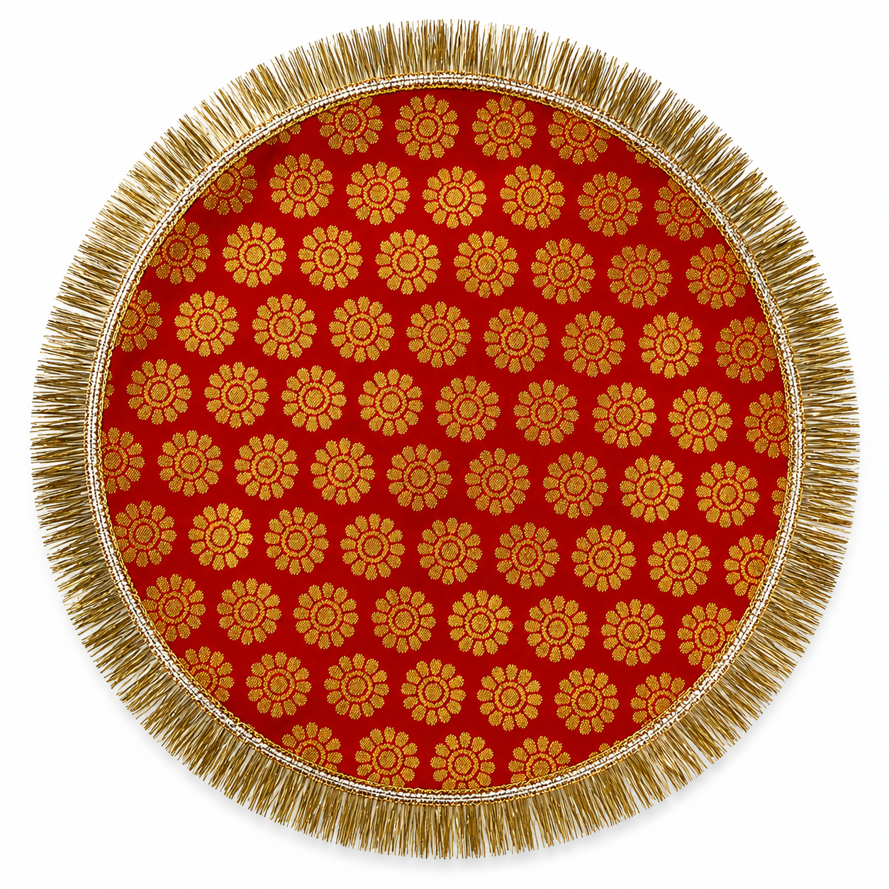 Golden Floral Karwa Chauth Thali