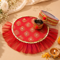 Designer Frill Karwa Chauth Thali Set