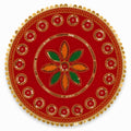 Handcrafted Floral Karwa Chauth Thali