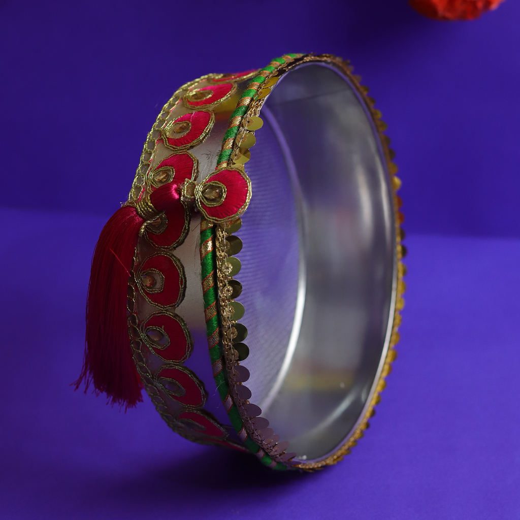 Personalized Photo Designer Karvachauth Pooja Thali, Channi & Lota