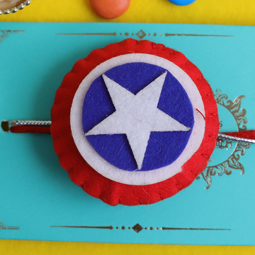 Captain America Superhero Kids Rakhi with Roli Chawal