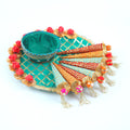 Premium Handcrafted Mehandi Thali – Traditional Henna Ceremony Decor
