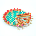 Premium Handcrafted Mehandi Thali – Traditional Henna Ceremony Decor