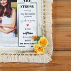 Personalized "Mother’s Day Post" Newspaper Frame – Rectangular Macramé Wall Art with Custom Photo and Heartfelt Message
