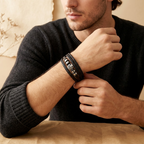 American Style Genuine Leather Multi-Layer Braided Bracelet with Stainless Steel Magnetic Buckle for Men & Boys