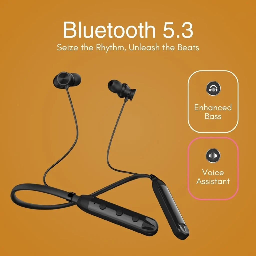 Bluetooth Neckband – Powerful Audio & High Bass
