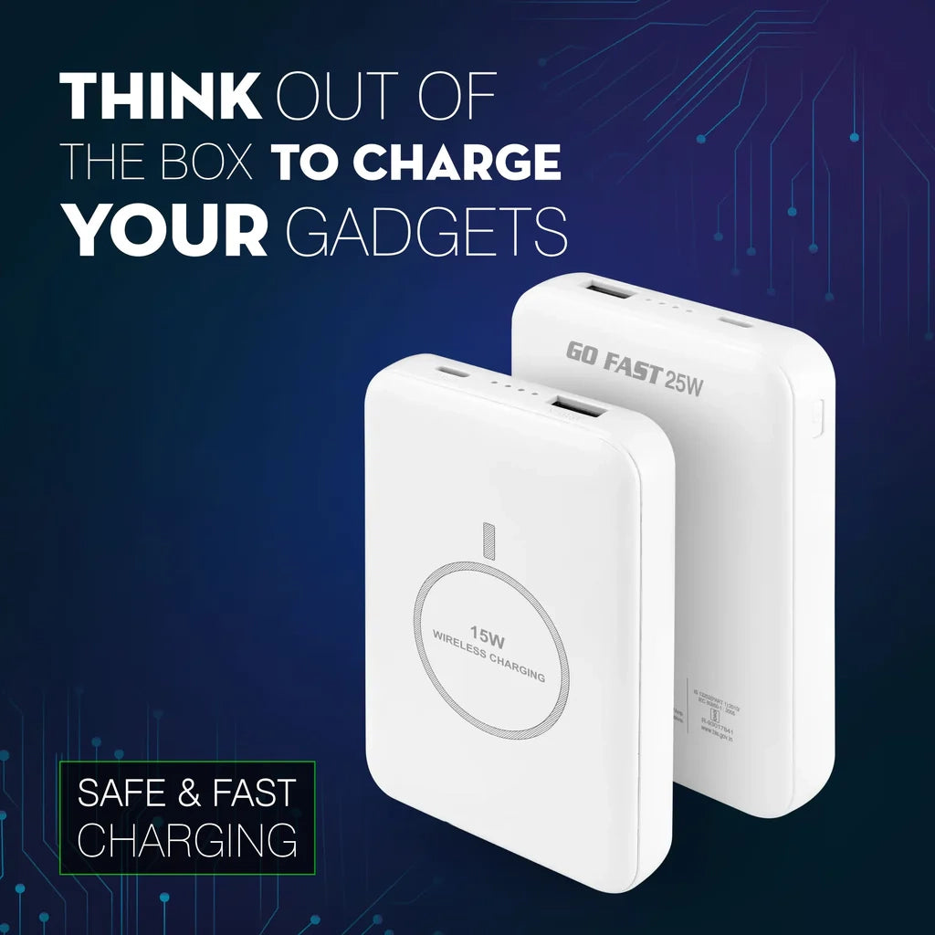 PB-180 10000mAh Power Bank – 25W Fast Charging with Wireless Support