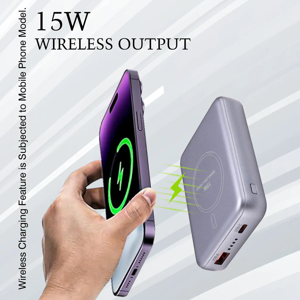 PB-180 10000mAh Power Bank – 25W Fast Charging with Wireless Support