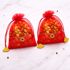 Premium Net Potli Bag Set of 2 with Dry Fruits