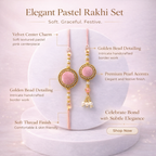 Pink Velvet Bhaiya Bhabhi Set