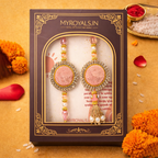 Pink Velvet Bhaiya Bhabhi Set