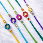 Fancy Floral Rakhi Pack of 5