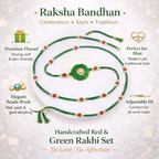 Premium Green Thread Rakhi