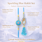 Sky Blue Paisley Bhaiya Bhabhi Set
