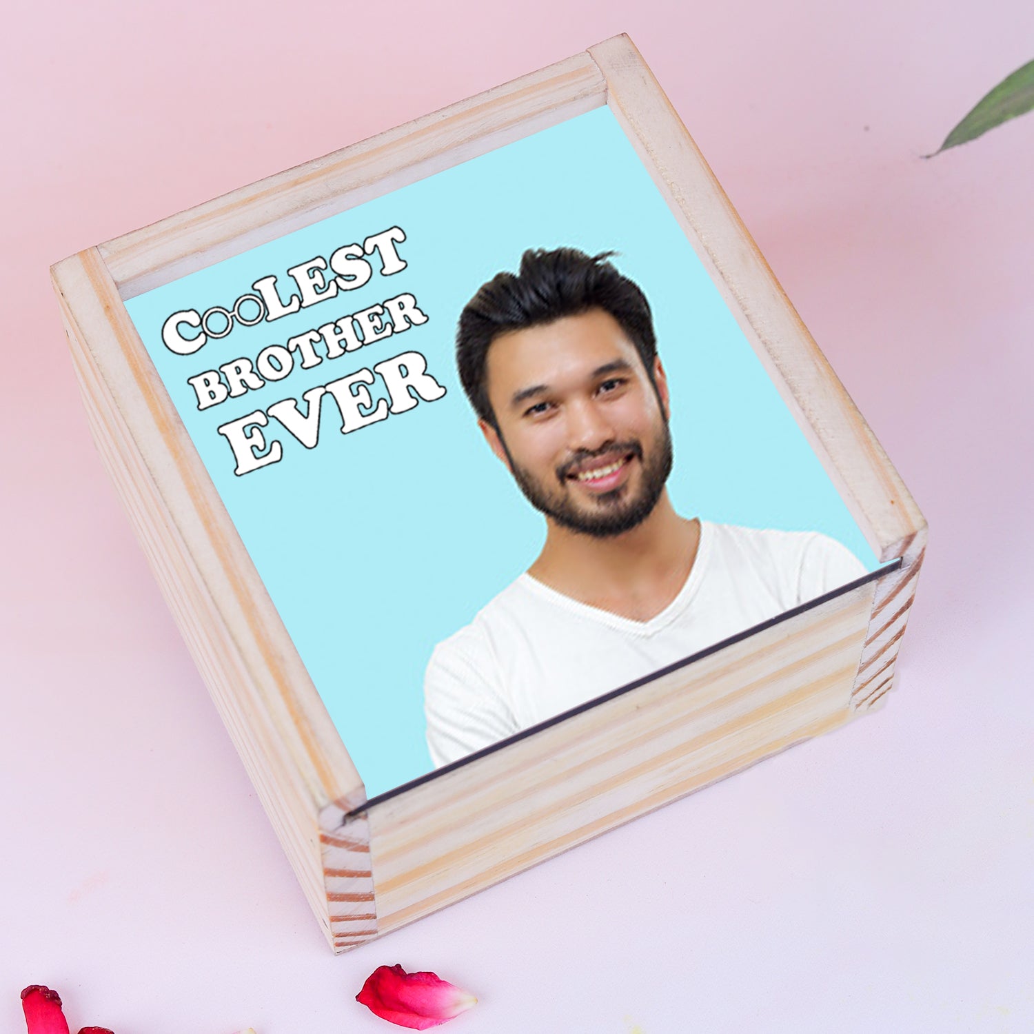 Personalized "Coolest Brother" Set of 2 Rakhi & Premium Chocolate Gift Box