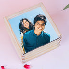 Regal Teal Zardosi Bhaiya Bhabhi Rakhi Set & Personalized Dry Fruit Gift Box