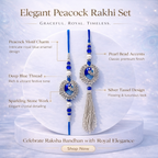 Silver Peacock Bhaiya Bhabhi Set