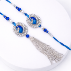 Silver Peacock Bhaiya Bhabhi Set