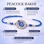Elegant Peacock Rakhi