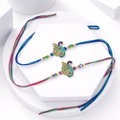 Meenakari Peacock Rakhi (Set of 2)