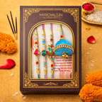 Sky Blue Peacock Family Set (4 Pcs)