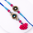 Designer Peacock Bhaiya Bhabhi Set