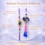 Peacock Heart Bhaiya Bhabhi Set