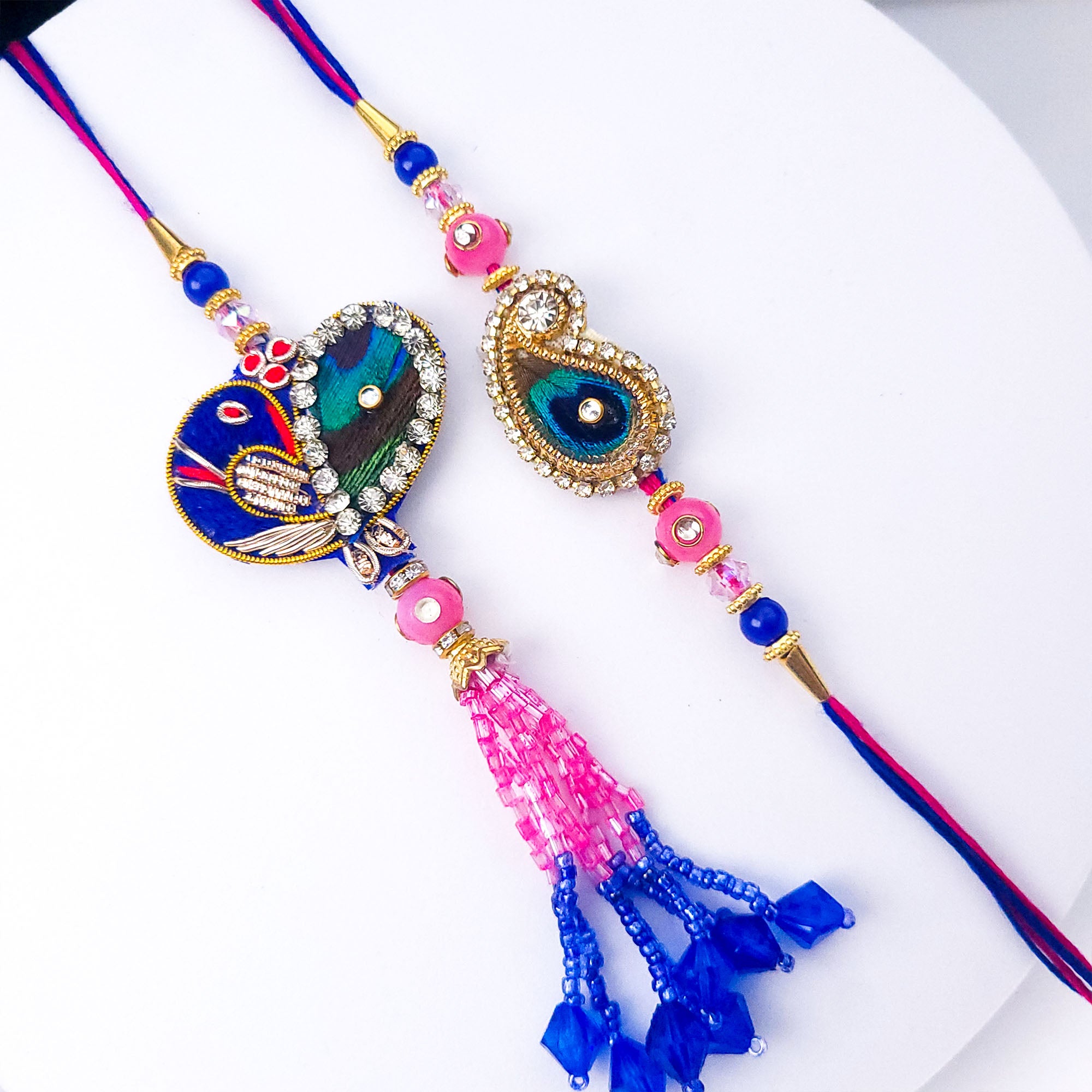 Peacock Heart Bhaiya Bhabhi Set