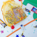 Astronaut Space Theme Kids Rakhi with Chocolate and Roli Chawal - 3D Character Rakhi for Little Brother