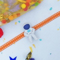 Astronaut Space Theme Kids Rakhi with Chocolate and Roli Chawal - 3D Character Rakhi for Little Brother