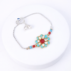 Premium Floral Bhaiya Bhabhi Bracelet Set