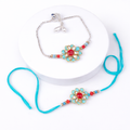 Premium Floral Bhaiya Bhabhi Bracelet Set