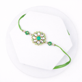 Elegant Green Floral Rakhi