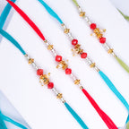 Designer Stone Rakhi Pack of 4