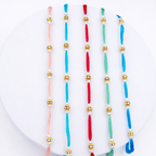 Slim Gold-Beaded Rakhi Pack of 5