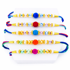 Velvet Bead Rakhi (Set of 5)