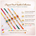 Traditional Beaded Rakhi Set