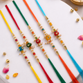 Traditional Beaded Rakhi Set