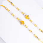 Yellow Beaded Rakhi (Set of 2)