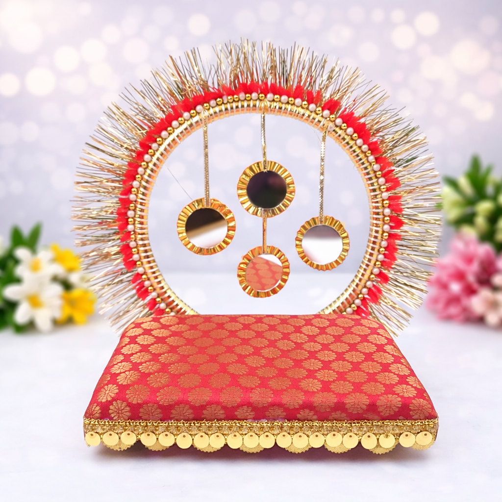 Royal Mirror Design Singhasan